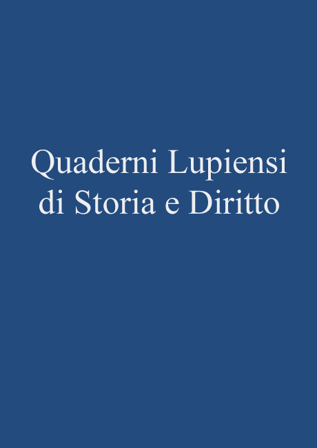 Quaderni Lupiensi di Storia e Diritto Logo